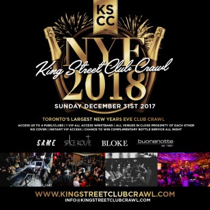 Toronto New Years Eve King Street Club Crawl